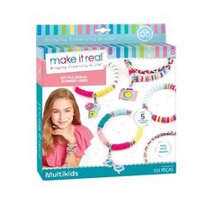 Kit Pulseiras Summer Vibes My Style By Make It Real - Multikids