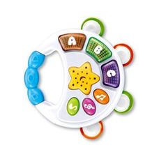 Pandeiro Com Luz e Som Branco - Multikids