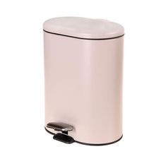 Lixeira Slim Color com Pedal e Balde Interior Areia 6 Litros - Bene Casa