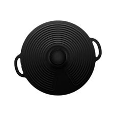 Tampa de Silicone Para Panela 28cm Preta CM12 - Em Casa Tem