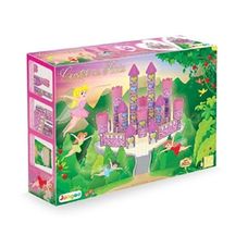 Blocos de Montar Madeira Castelo das Fadas 54 Peças - Junges Brinquedos Blocos de Montar Madeira Castelo das Fadas 54 Peças - Junges Brinquedos