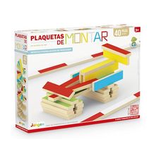 Plaquetas de Montar 80 Peças - Junges Brinquedos