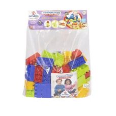 Blocos de Montar Mercoblocks 72 Peças Colorido - Mercotoys