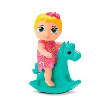 Boneca Belatrix Baby Cabelo Loiro Com Cavalo - Silmar Brinquedos