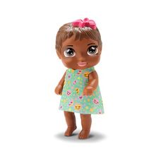 Boneca Belatrix Baby Negra Cabelo Castanho Com Cavalo - Silmar Brinquedos