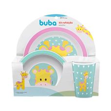 Kit Refeição Animal Fun Girafa - Buba