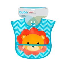 Babador com Bolso Pega Migalhas Leão - Buba