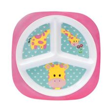 PRATO COM DIVISORIAS ANIMAL FUN GIRAFA 10704
