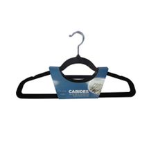 Cabide Adulto de Veludo 45cm Preto 5 Peças - Facilite.Ud
