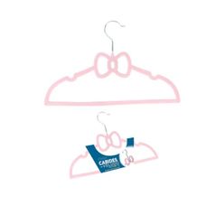 Cabide Infantil de Veludo 33cm Rosa Claro 5 Peças - Facilite.Ud