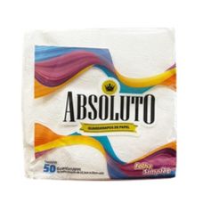Guardanapo Absoluto Folha Simples 30x30cm Com 50 Unidades
