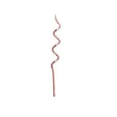 Vela Espiral Rose Com 4 Unidades - Silver Festas