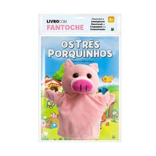 Livro com Fantoche: Os Três Porquinhos