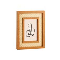 Porta Retrato em MDF Com Rattan 10x15 13295 - Mart