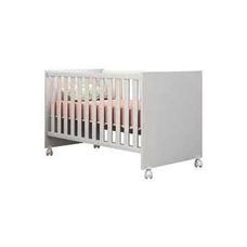 Berço Mini Cama Com Rodas Doce Sonho Branco - Qmovi