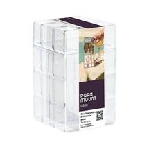 Caixa Organizadora de Acrílico Com 4 Divisórias Bisotê 12x12x15cm - Paramount