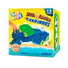 Kit Areia Mágica Carrinhos 200g - Acrilex