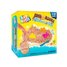 Kit Areia Mágica Brincando Na Praia 400g - Acrilex