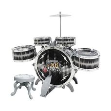 Bateria Rock Party Preto - DM Toys