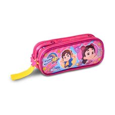 Estojo Duplo Escolar Maria Clara E Jp Irmãos Youtuber Rosa JP24059F - Clio Style