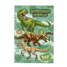 Toalha de Banho Infantil 70x115cm Dino Verde - Dohler