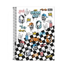 Caderno Espiral Universitário Capa Dura 12x1 Spice Masculino 192 Folhas - Tilibra - Capas Sortidas