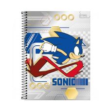 Caderno Espiral Universitário Capa Dura 1x1 Sonic 80 Folhas - Tilibra - Capas Sortidas