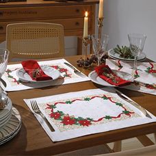 Lugar Americano 45x31cm Athenas Estampado Natal 105 - Dohler
