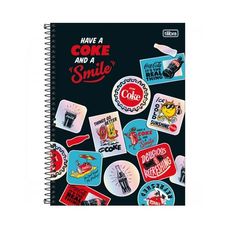 Caderno Espiral Universitário Capa Dura 1x1 Coca-Cola 80 Folhas - Tilibra - Capas Sortidas