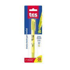 Marca Texto Gel Tris Twist Amarelo