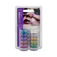KIT PINTURA FACIAL GLITTER PO 10 CORES
