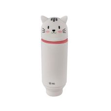 Estojo Estampado de Silicone Retrátil 1 Zíper Best Friend Gato - BRW