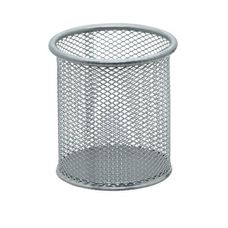 Porta Caneta Aramado Redondo Prata - BRW