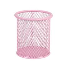 Porta Caneta Aramado Redondo Rosa Pastel - BRW