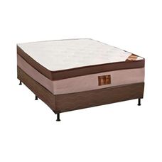 Cama Box Reconflex Casal Royal Molas Ensacadas Somie Flex Marrom 138x188