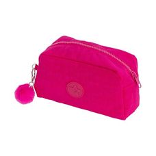 Necessaire Nylon 1 Zíper Rosa - BRW