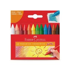 Gizão de Cera Com 12 Cores - Faber-Castell