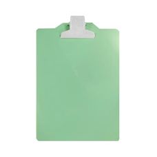 Prancheta Plástica Ofício Verde Pastel Garra de Metal - Carbrink
