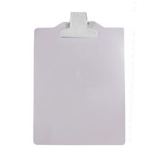 Prancheta Plástica Ofício Rosa Pastel Garra de Metal - Carbrink