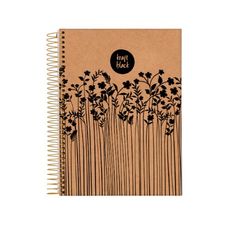 Caderno Espiral Universitário Capa Dura 10x1 Kraft Black 160 Folhas - Jandaia - Capas Sortidas