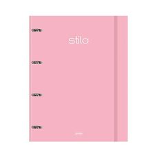 Caderno Argolado Universitário Capa Dura Stilo 80 Folhas - Jandaia - Capas Sortidas
