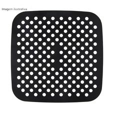 Protetor de Silicone Para Fritadeira Air Fryer Quadrado Antiaderente Reutilizável 21cm - Fratelli Protetor de Silicone Para Fritadeira Air Fryer Quadrado Antiaderente Reutilizável 21cm - Fratelli
