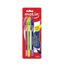 CANETA ESF TRION+ 0,7MM BT C/5 CORES SORTIDAS - MOLIM