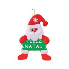 ENFEITE C/PLACA 4 DESIGN 10*18 - ART CHRISTMAS