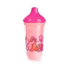 COPO TERMICO COM BICO RIGIDO 270ML ROSA GATO - NUBY