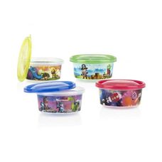KIT 04 POTES DECORADOS 300ML AZUL