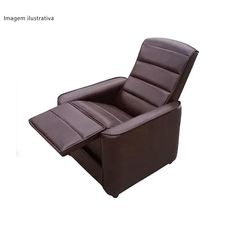 Poltrona Reclinável Stela Tecido 3883 PE TB - Delare
