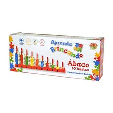 Aprenda Brincando Ábaco 10 Hastes - DM Toys