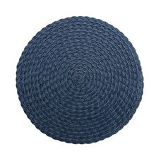 Lugar Americano de Poliéster Leaf Azul Escuro 38cm - Wolff