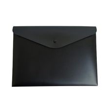 Pasta Envelope Plástica A4 com Botão Preta - Dello